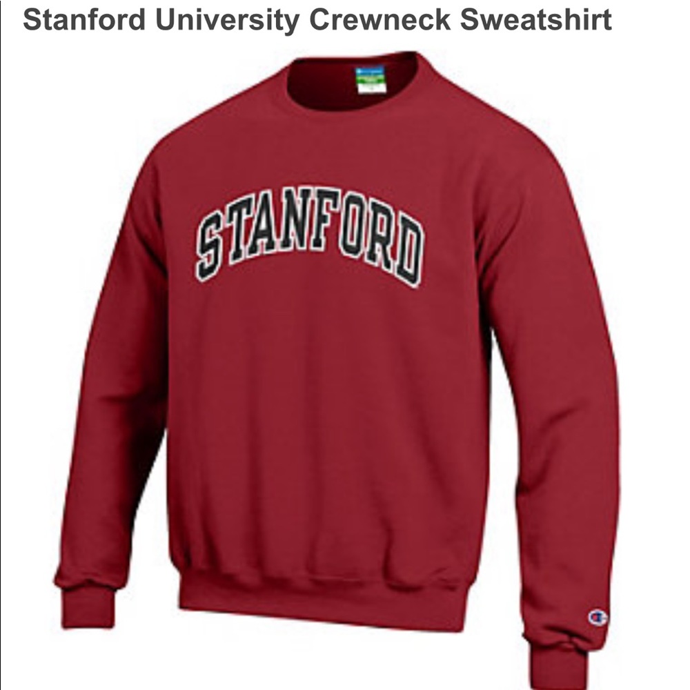 Cardinal Red Stanford Crew Neck Sweatshirt