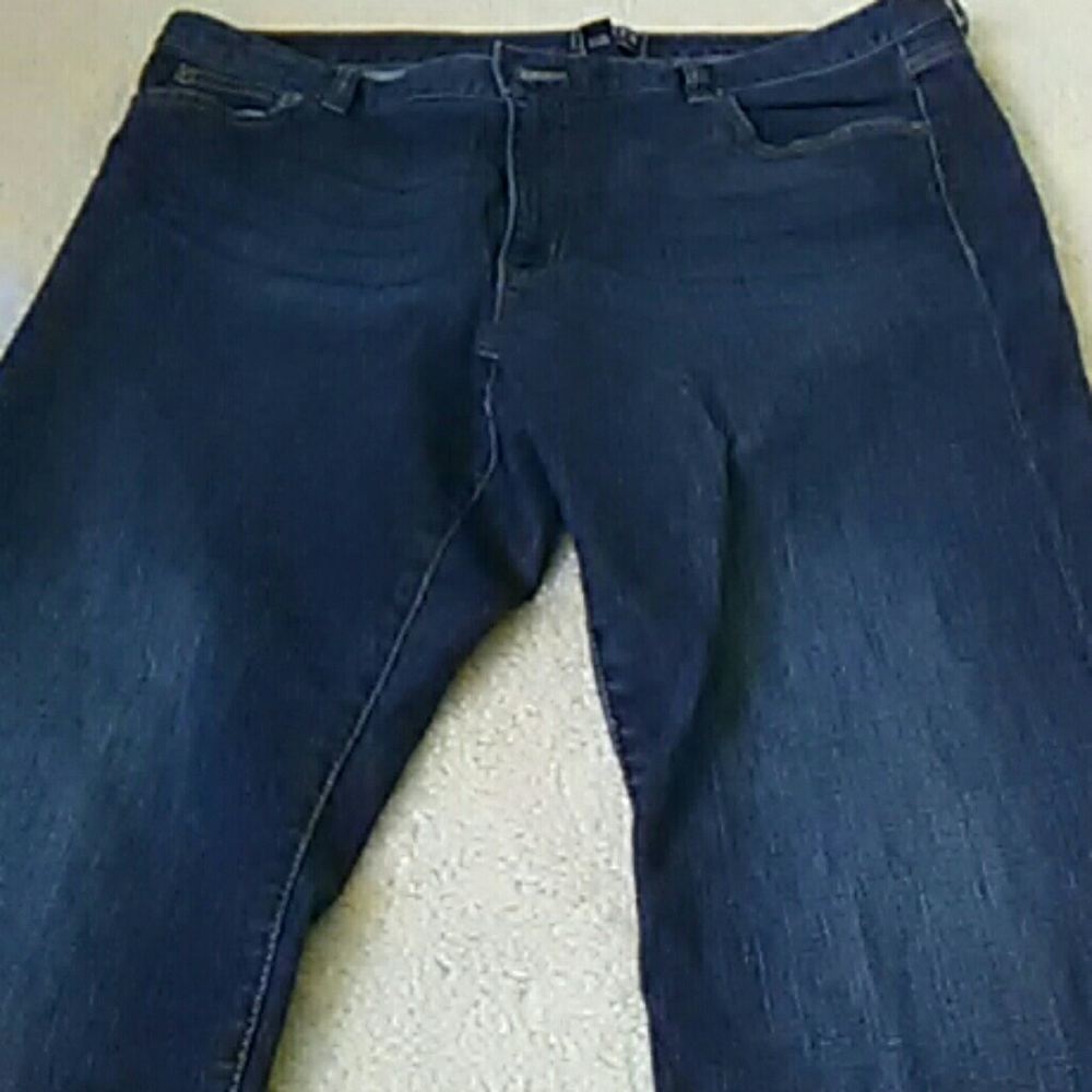 Button fly boot cut jeans