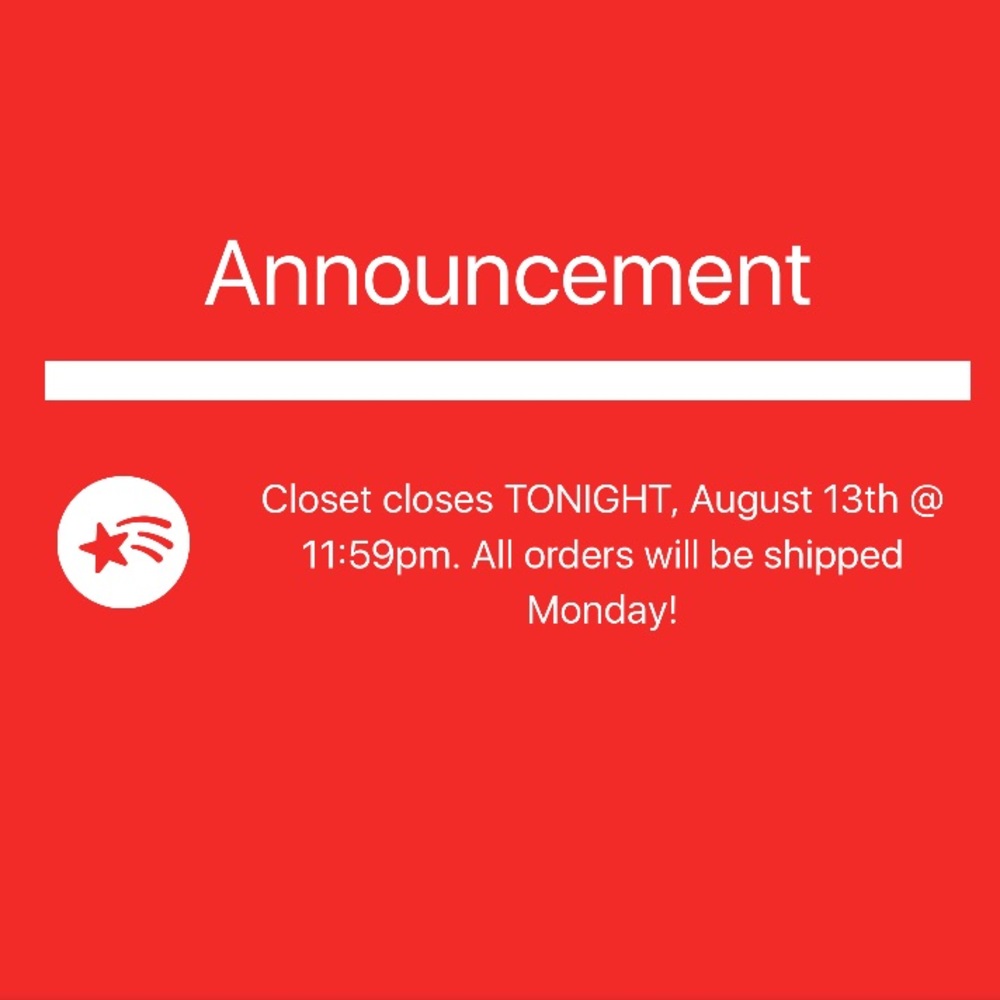 Closing Tonight!