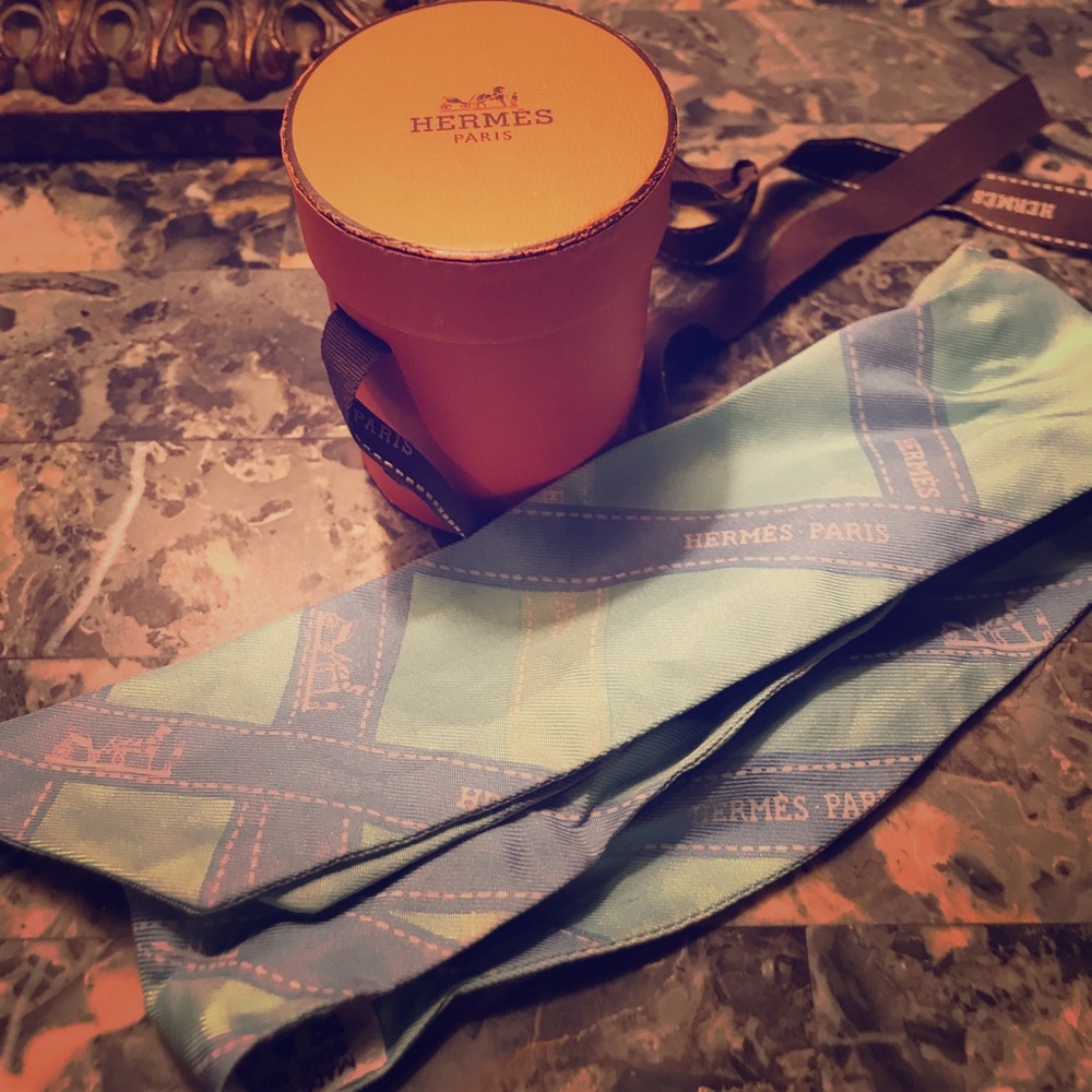 Hermes wrist scarf