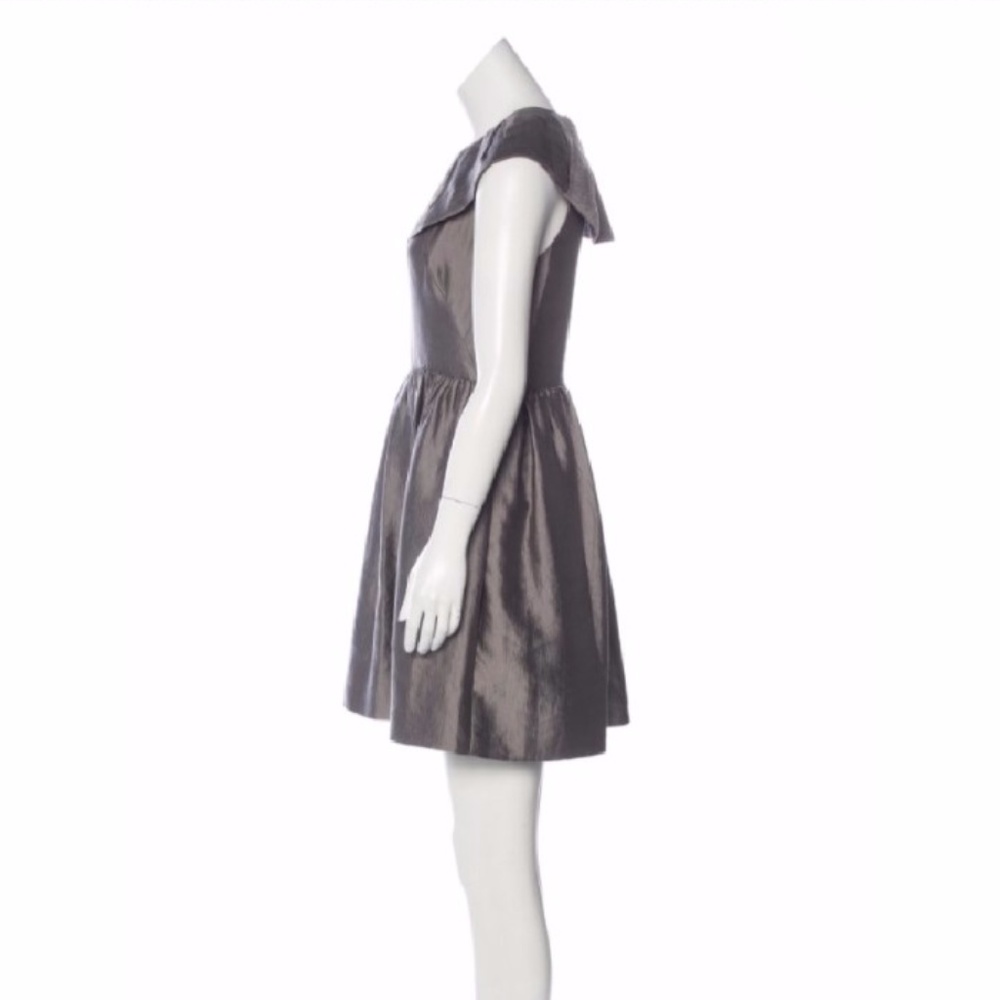 Sold**** 3.1 Phillip Lim Silk Pewter Dress - Picture 3 of 6