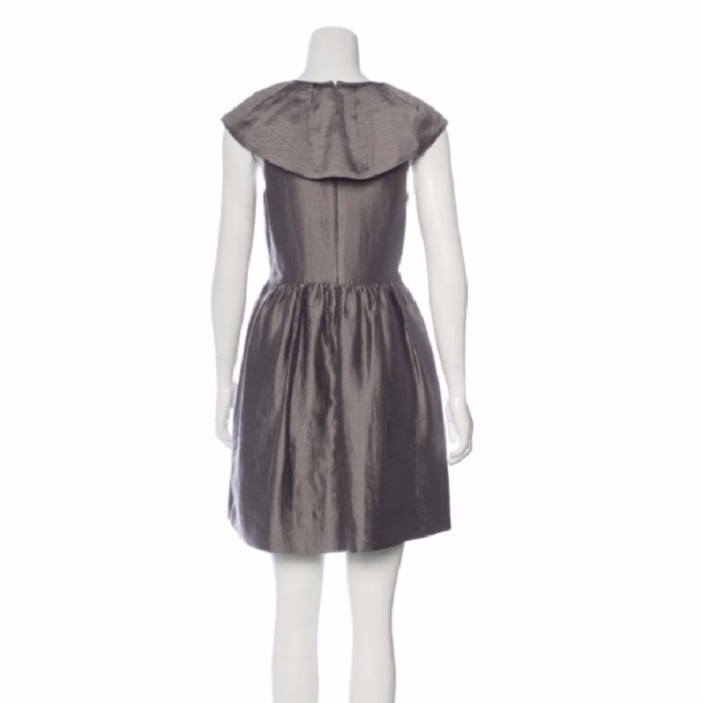 Sold**** 3.1 Phillip Lim Silk Pewter Dress - Picture 4 of 6