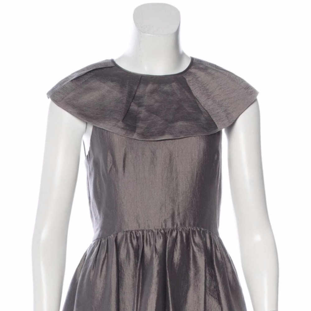 Sold**** 3.1 Phillip Lim Silk Pewter Dress - Picture 2 of 6