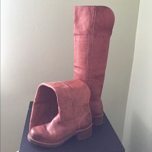 Frye leather above the knee boots.