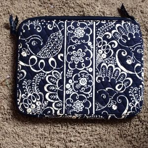 VERA BRADLEY LAPTOP CASE TWIRLY BIRDS NAVY