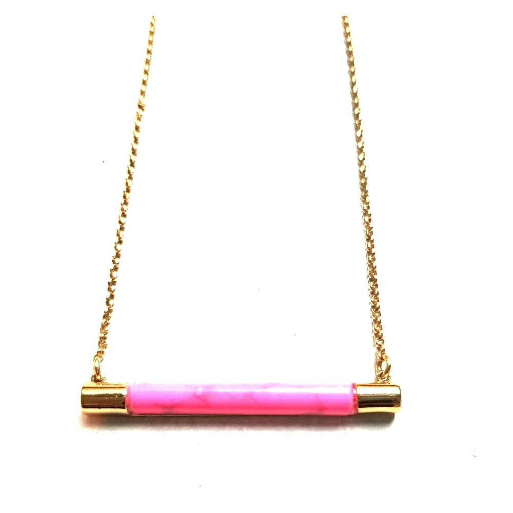 KATE SPADE Building Blocks Bar Pendant Necklace
