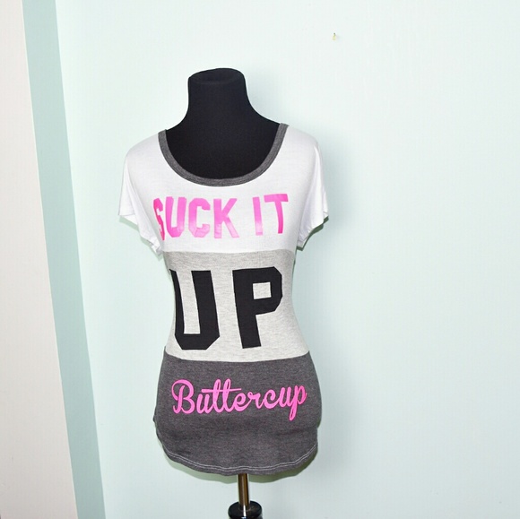 Tops - Super Cute Suck It Up Buttercup Top