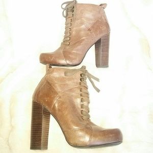 None West soft leather heeled ankle boot