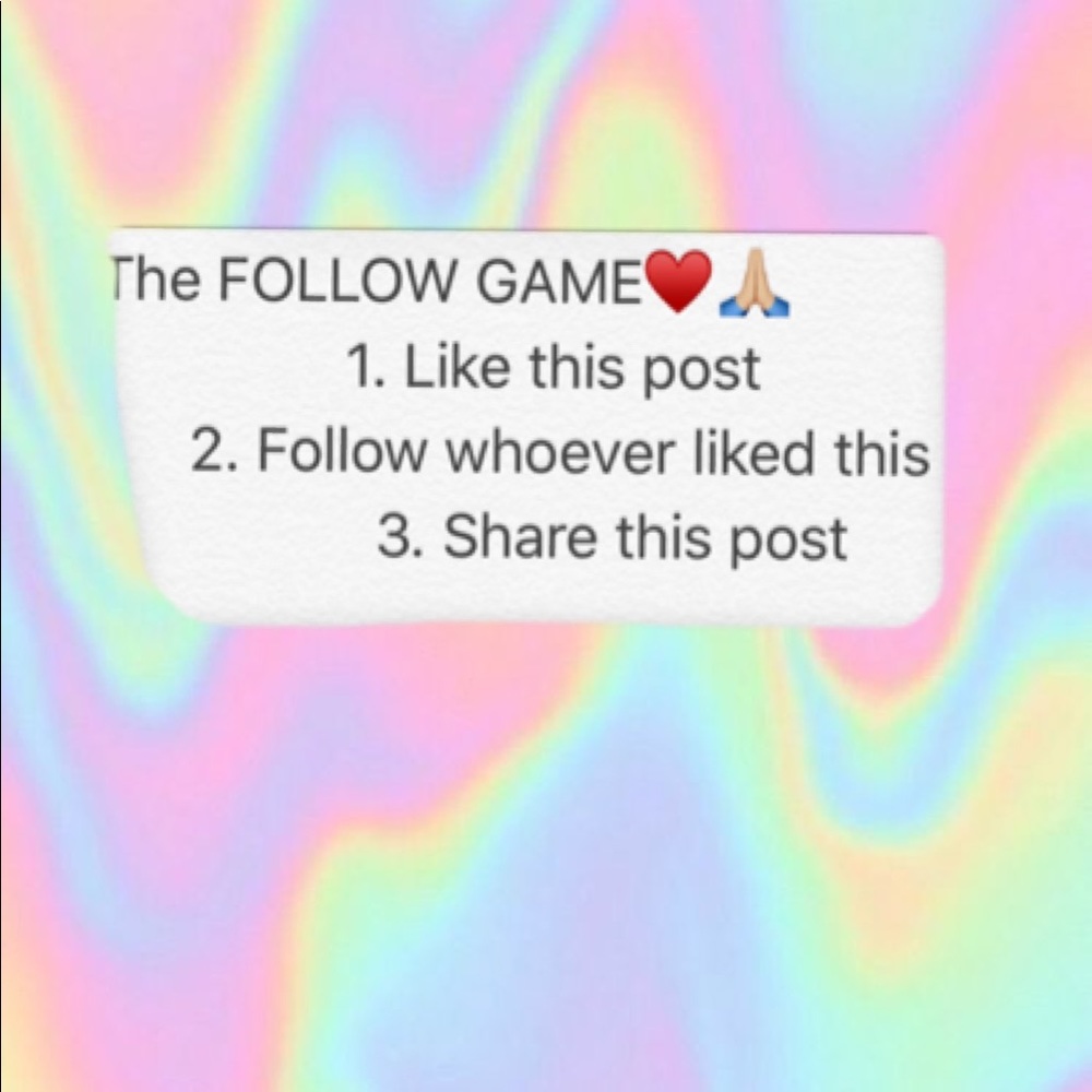 The follow game