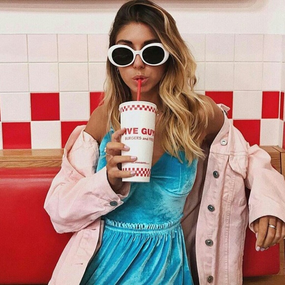 Accessories - Vintage Retro Oval Sunglasses Fashion Eyewear