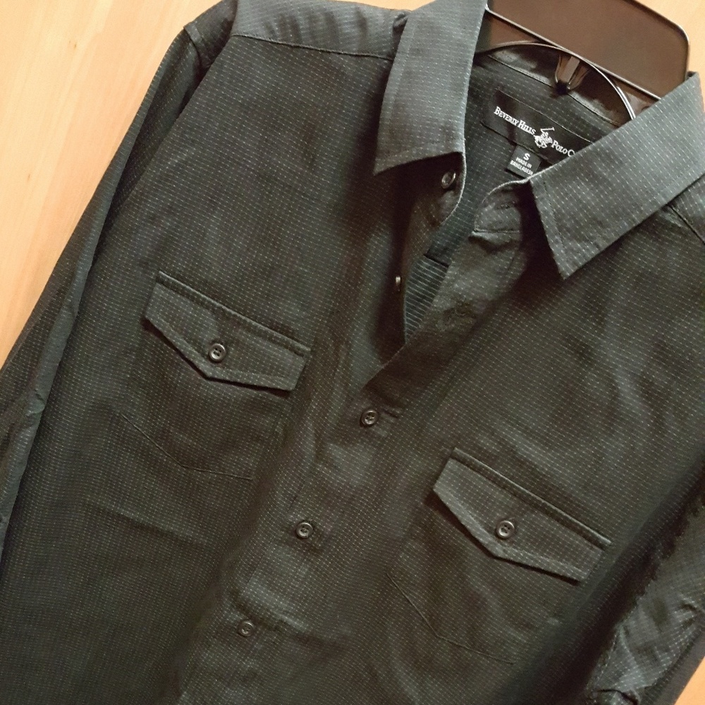 Beverly hills polo club longsleeve button up shirt