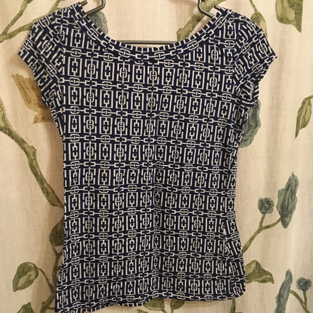 Navy and white tshirt
