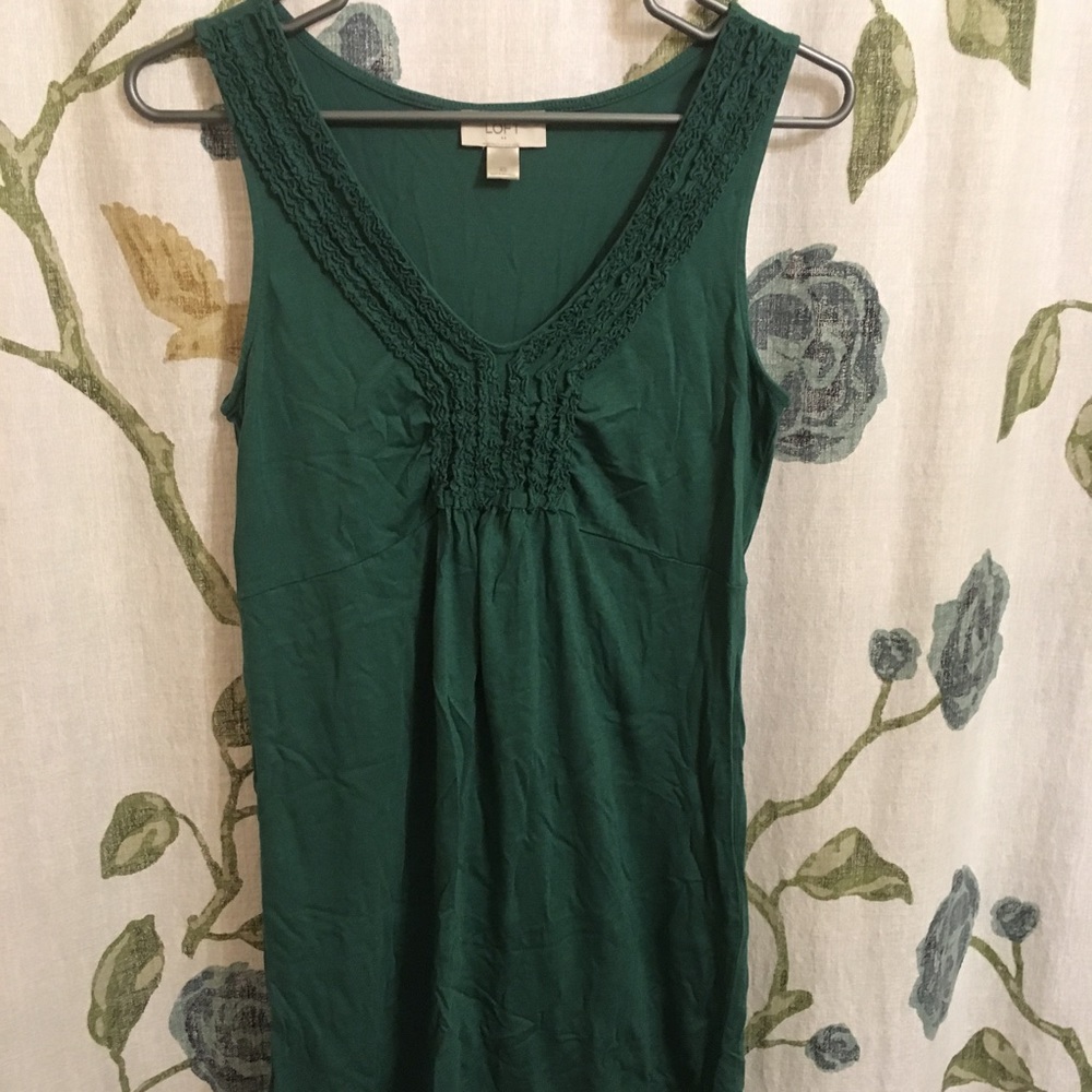 Teal knee length dress
