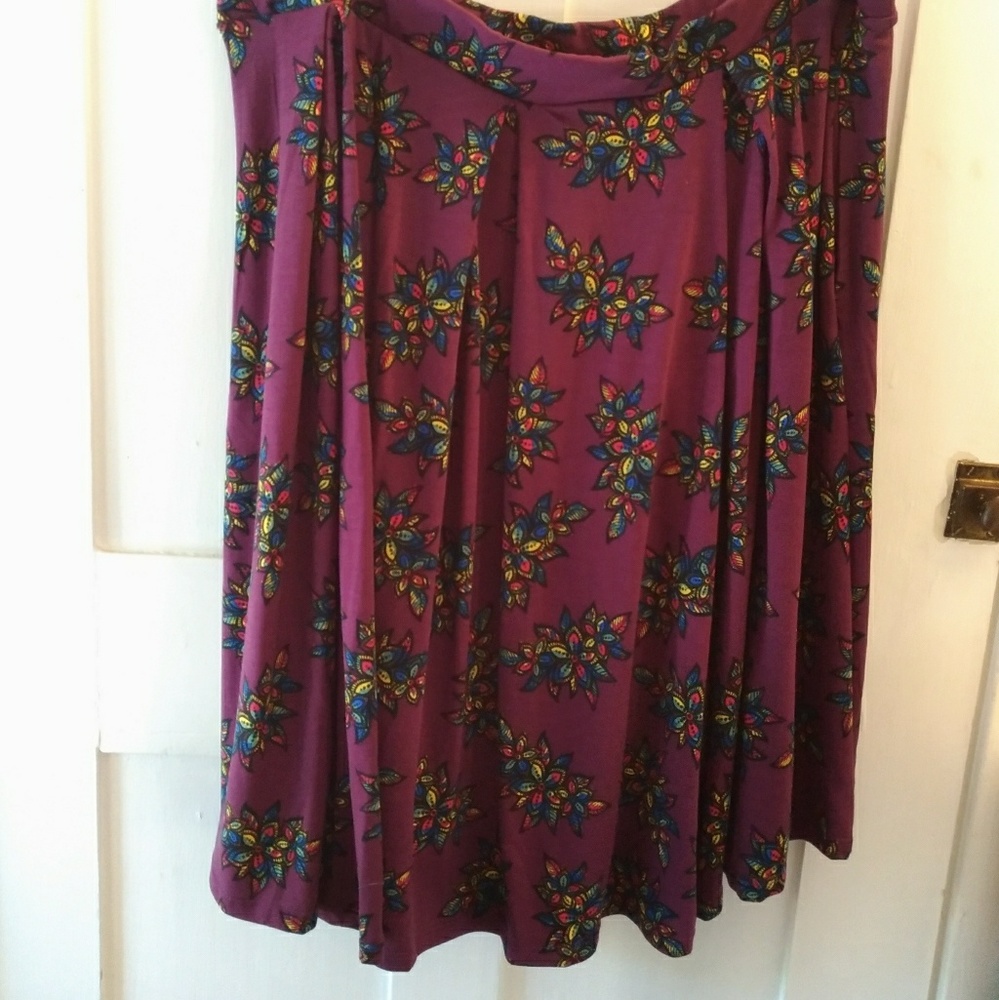 Lularoe purple madison skirt 3xl bnwot
