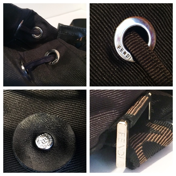 ♦️SOLD♦️Fendi nylon and leather logo mini 🎒 - Picture 4 of 7