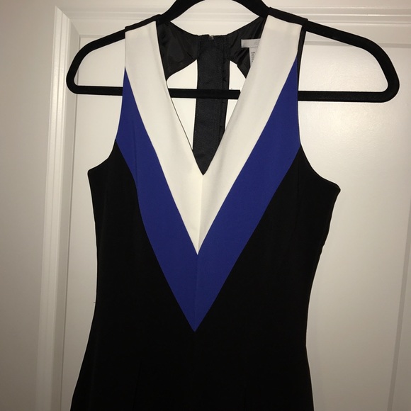 NEW With tags H&M black white and blue dress - Picture 2 of 4