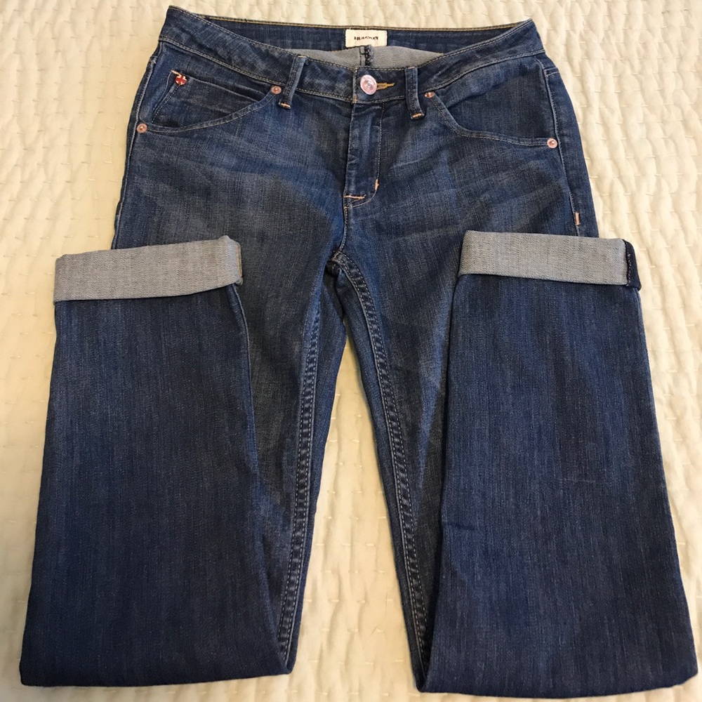 Hudson Bacara dark wash straight leg jeans, 27
