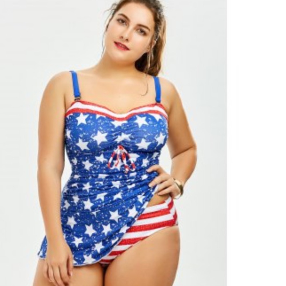 American flag tankini