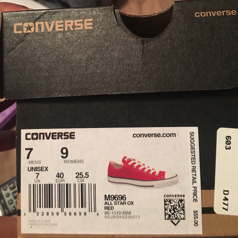 Unisex Red Converse