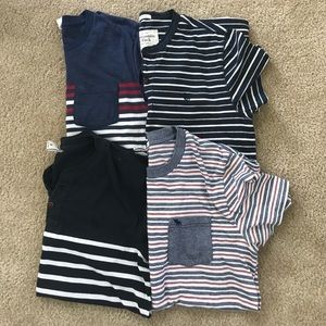 A&F Striped S/S Shirts