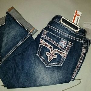 NWT ☆ Rock Revival Carrieya Capri 30