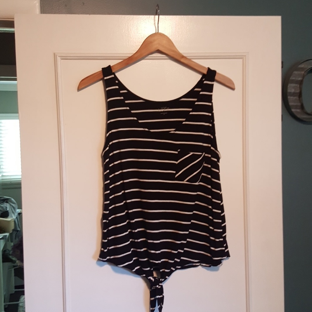 LOFT  striped casual tie tank