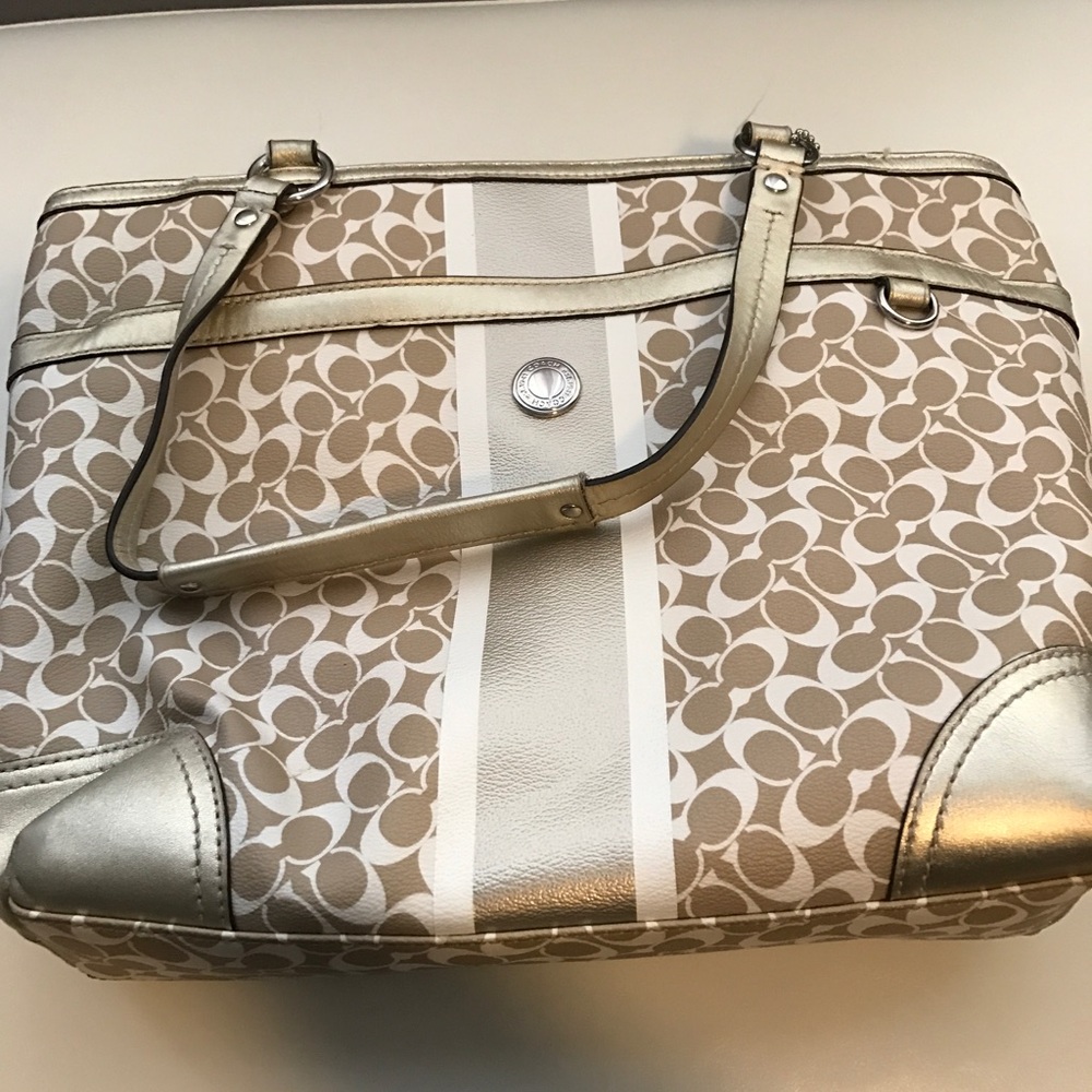 Gold Coach Bag