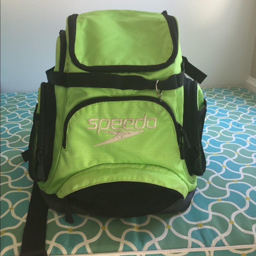 light green small speedo swimming backpack