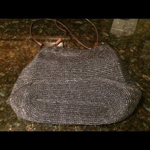 Genuine wheat grass weave - shoulder bag.