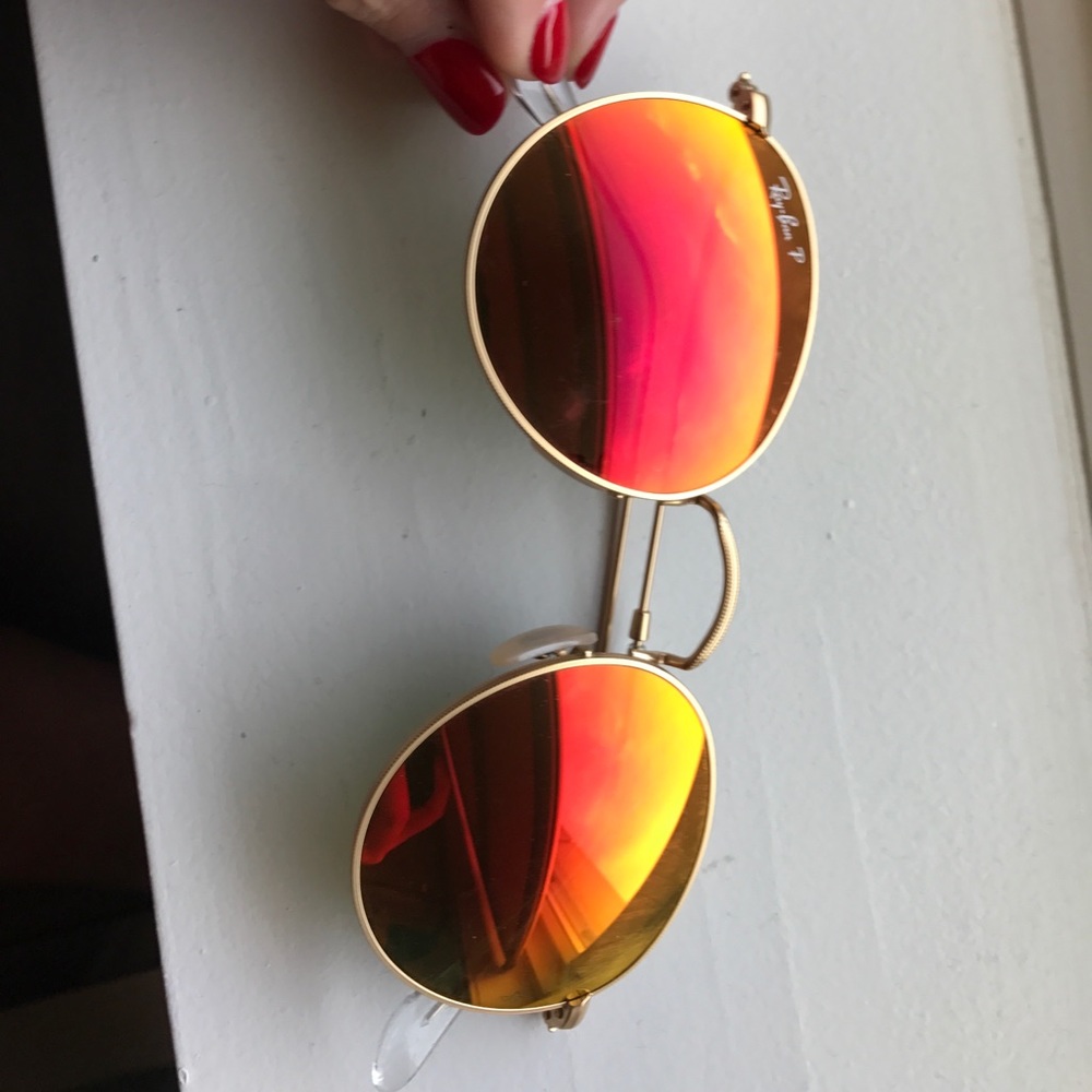 Rayban Round Flash Sunglasses