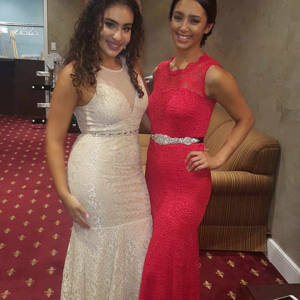 Red Lace Gown
