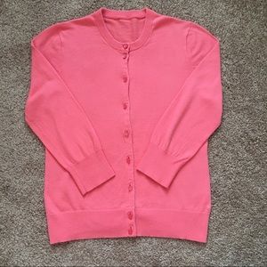 J. Crew Coral Claire cardigan