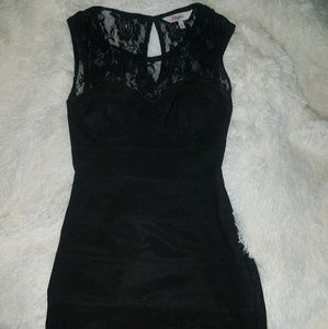 Black Candie's mini dress with lace detail