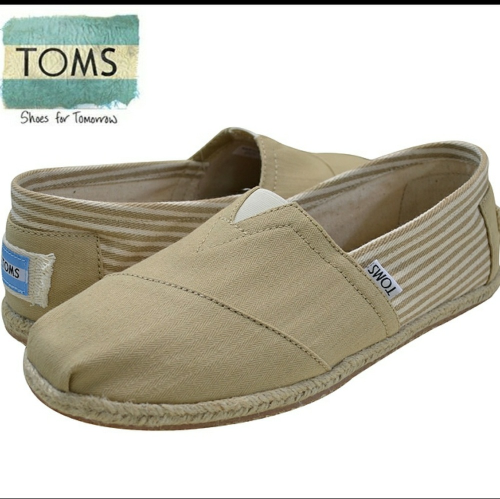 Brand New khaki TOMS