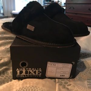 Luxe shearling slipper