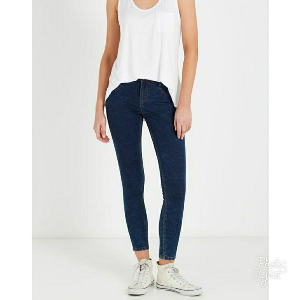 Cotton On mid-rise blue jeggings