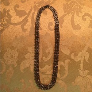 J Crew Vintage Brown Crystal Necklace