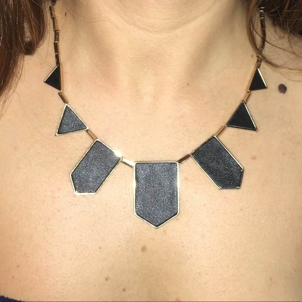 House of Harlow 1960 Station Leather Necklace