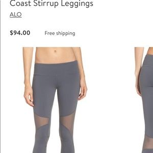Alo Coast Stirrup Leggings - Never worn/NWOT!