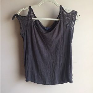 AE Top with Lace peekaboo Sleeves