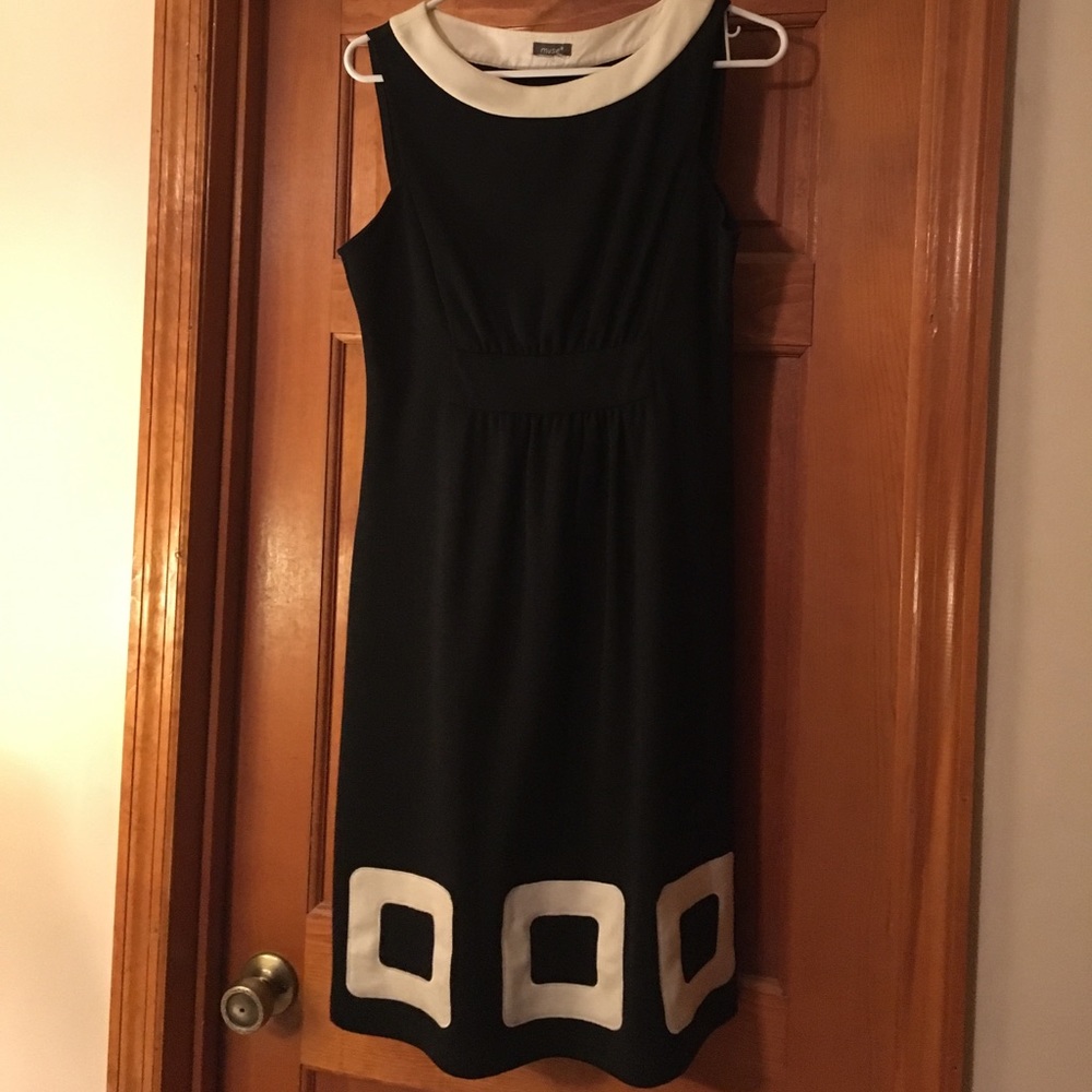 Black with white dress