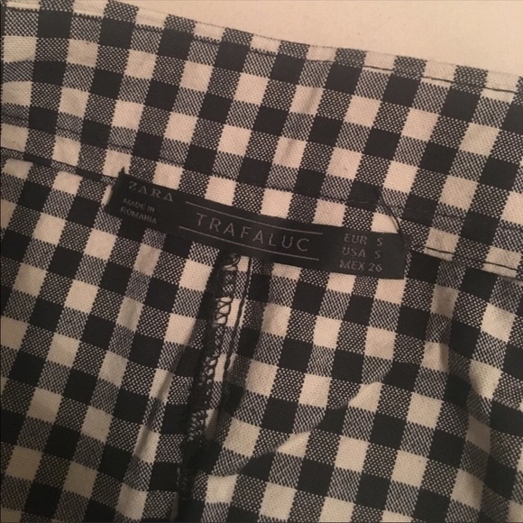 Zara Gingham Culottes size Small - Picture 4 of 4