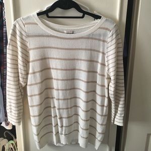 J. Crew linen-cotton blend sweater size M