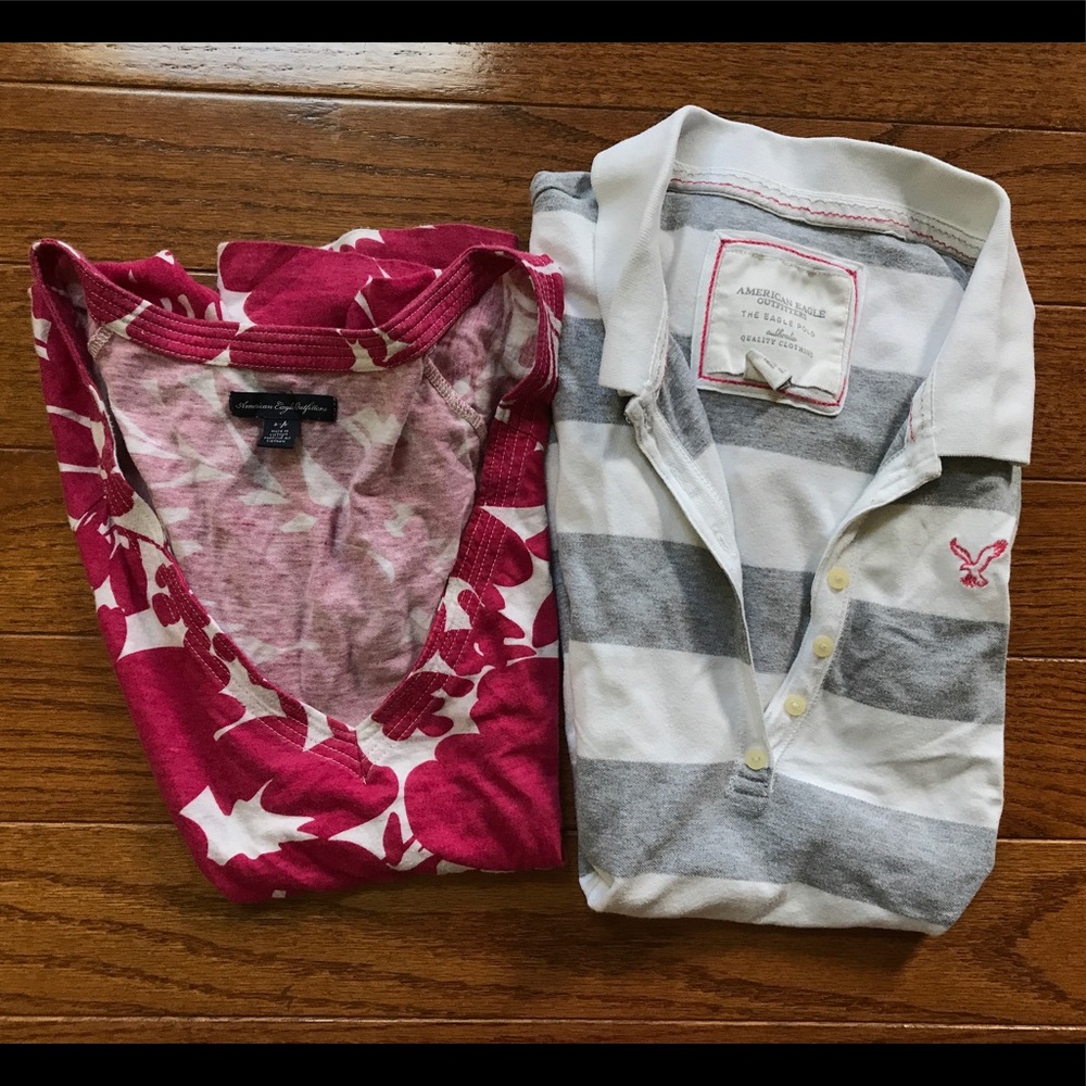 Two American Eagle tee shirts