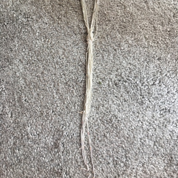 Knotted long statement necklace - Picture 2 of 3