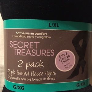 Footed fleece tights