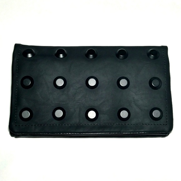 Deena & Ozzy Handbags - NWOT Deena & Ozzy Black Studded Wallet