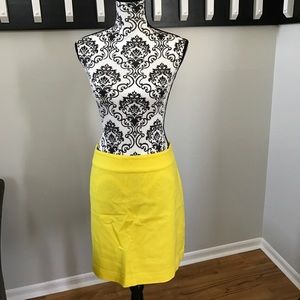Yellow canary colored Loft skirt
