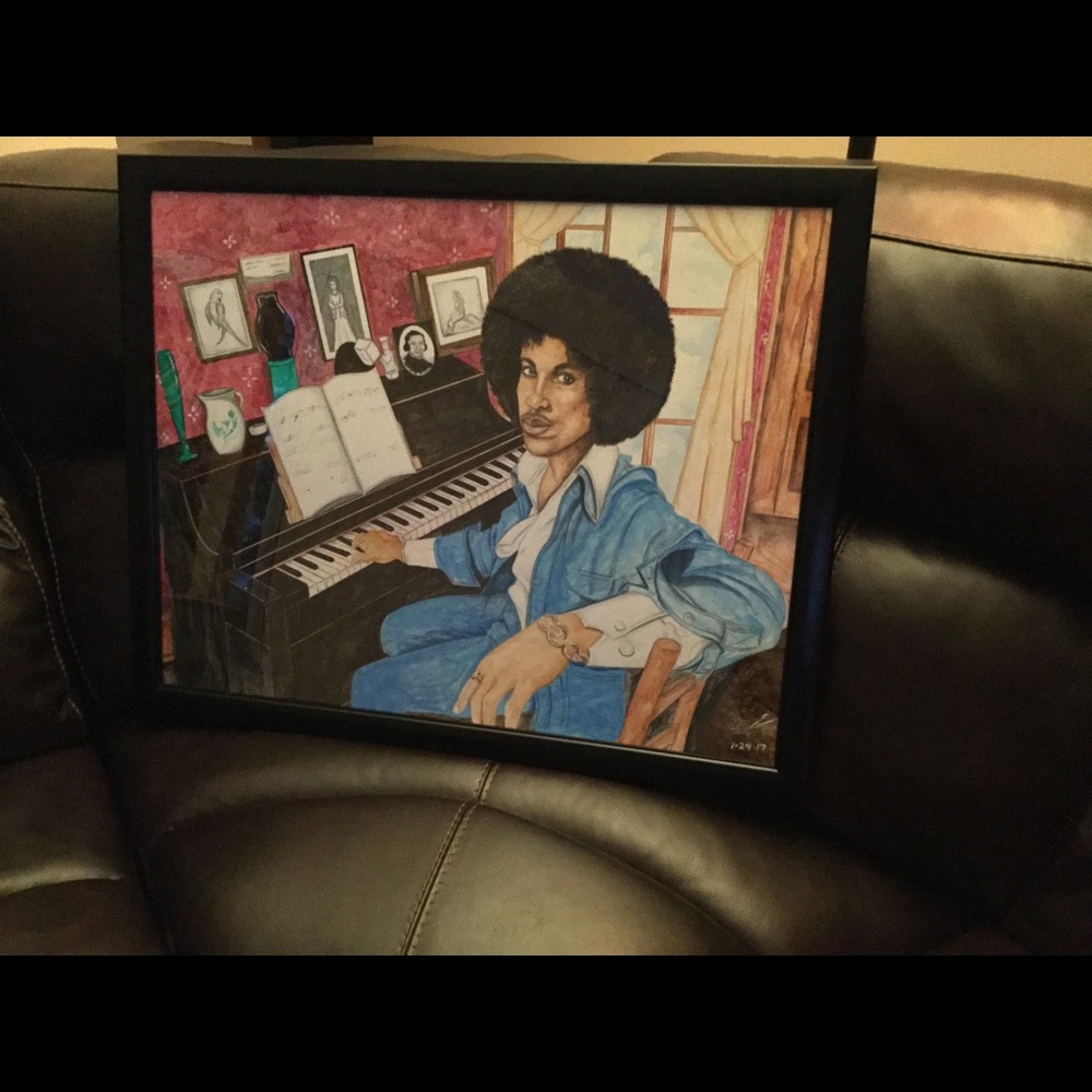 AN AUTHENTIC OIL PAINTING OF PRINCE
