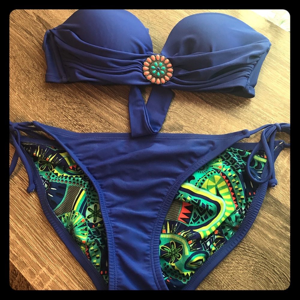 🌸Size Medium Blue Bikini